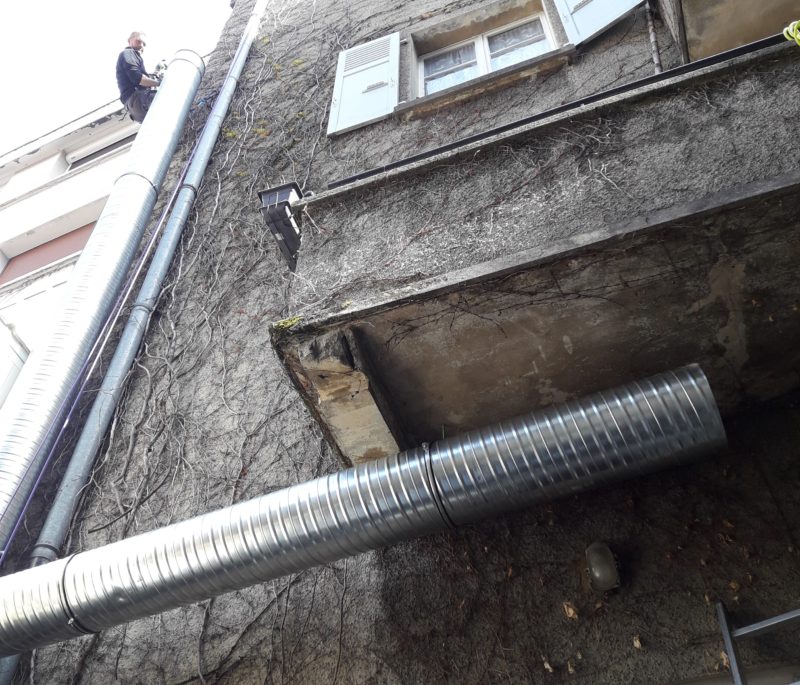 Installation d’une ventilation pour la cuisine d’un restaurant à Thonon-les-Bains