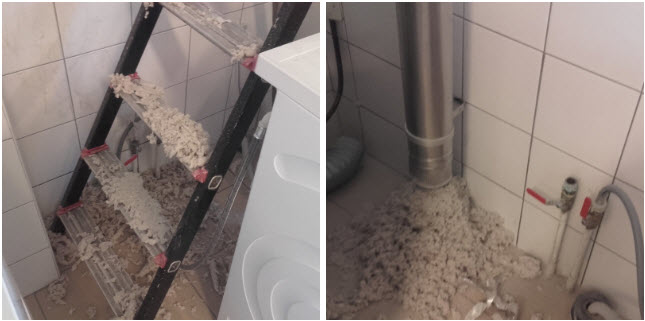 nettoyage de conduit de secheuse
